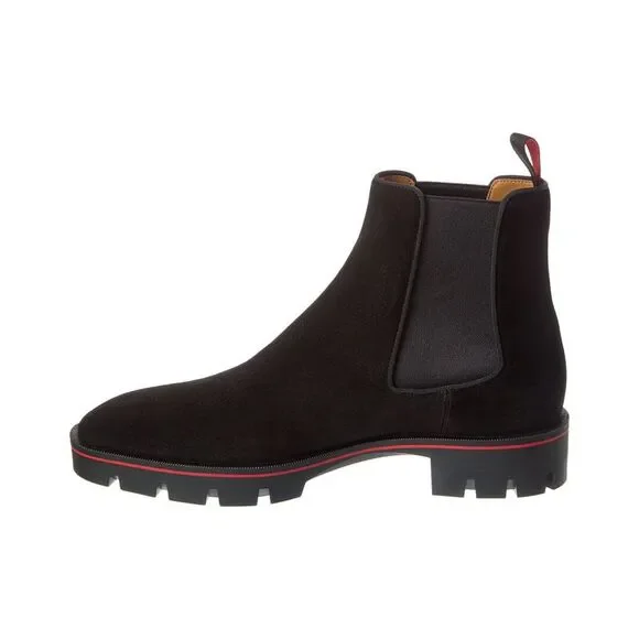 Christian Louboutin Alpinosol Suede Boot, Black - Picture 2 of 5
